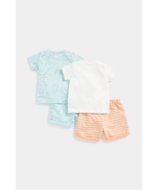 MOTHERCARE lühikeste varrukatega t-särk + lühikesed püksid, 2 tk., EC566