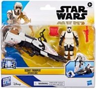 STAR WARS figuur koos speederbike'iga, assortii, G03725L00