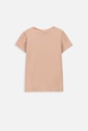 COCCODRILLO lühikeste varrukatega t-särk EVERYDAY GIRL A, beež, WC4143218VGA-002-