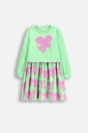 COCCODRILLO pikkade varrukatega kleit MAXITROPIC GIRL KIDS, roheline, WC5129102MGK-011-122, 122 cm