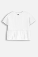 COCCODRILLO lühikeste varrukatega särk BACK TO SCHOOL GIRL, valge, WC5143201BSG-001-164, 164 cm