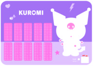 KUROMI lamineeritud kirjutuslaua matt, A3, PO-A3X-4332-KUR-7055-LX