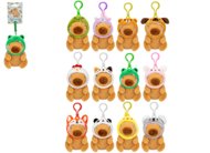 Plüüsist mänguasi kapibaara klambriga 12cm assortii, 443332