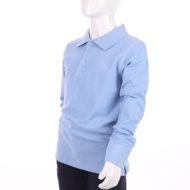 MAMAJUM long sleeved polo 10-000006, sinene, 122/128 cm