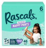 RASCAL  mähkmed, 6 suurus, 15-20 kg, 46 tk, 93437