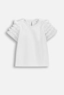 COCCODRILLO short sleeved t-shirt, white, WC6143206EJG-001-128, 128 size