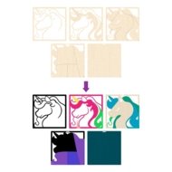 SPLAT PLANET 3D puidust loovkomplekt Unicorn, SP48288