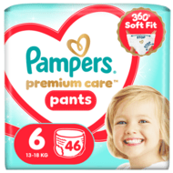 PAMPERS püksmähkmed Premium Care, 6 suurus 13-18kg, 46 tk., 80895120
