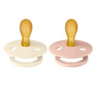 BIBS Värviline Sümmeetriline lutt, 2-pakk, 6-18 m., Ivory/Blush, Suurus 2