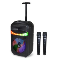 BONTEMPI juhtmevaba kõlar 2 mikrofoniga ja RGB tuledega, 49 1070