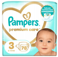 PAMPERS mähkmed Premium Care, 3 suurus 6-10kg, 78 tk., 80887352