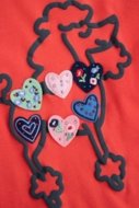 COCCODRILLO t-särgid FROSTING PUDDLE GIRL KIDS, punane, cm