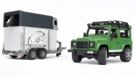 Bruder Land Rover Defenderkoos hobuse haagisega 02592