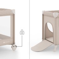 KINDERKRAFT reisivoodi-maneež LEODY UP, Beige, KCLEODUPBEG0000