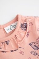 COCCODRILLO body FLOWERS GIRL NEWBORN, powder pink, ZC4112102FGN-033-086, 86 cm