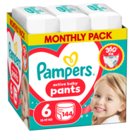 PAMPERS püksmähkmed Pants Monthly, 6 suurus, 13-19kg, 144 tk., 80894756