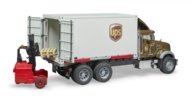 BRUDER 1:16 MACK Granite UPS logistikaveok koos tõstukiga, 02828