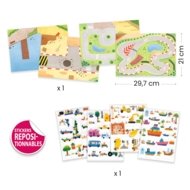 DJECO loovuskomplekt Lift-up Stickers – Sõidukid, DJ00043