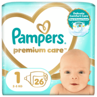 PAMPERS Premium Care teipmähkmed, suurus 1, 26 tk, 81765753