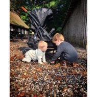 BABYTROLD jalutuskäru kaksikutele OS2, Black, 13-82S