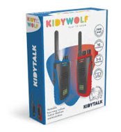 KIDYWOLF kahesuunaline raadioside komplekt lastele ja täiskasvanutele, sinine/punane, kuni 6 km, KIDYTALK-BR