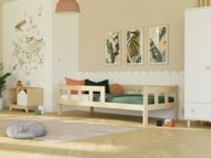 BENLEMI voodi FENCE, 90x200 cm., Light grey, 0023/90X200-SVS-BEZ