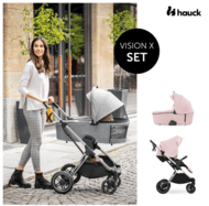 HAUCK universaalne käru 2in1 VISION X SET, Silver/Melange rose, 165263