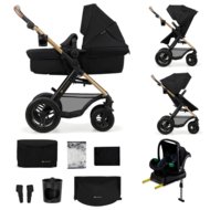 KINDERKRAFT universaalne jalutuskäru MOOV 2 4in1 AIR, pure black, KSMOOV02BLK4000