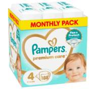 PAMPERS mähkmed Premium Care Monthly, 4 suurus, 9-14kg, 156 vnt., 80883551