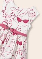 MAYORAL varrukateta kleit ja vööga 6C, natural, 3921-34