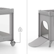 KINDERKRAFT reisivoodi-maneež LEODY UP, Grey, KCLEODUPGRY0000