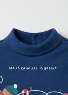 OVS BOY9-36M T-SHIRT L/S 2H 30-36 BLUE 001922118