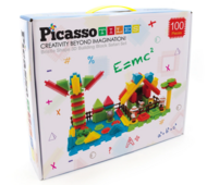 PICASSO TILES Magnetiline konstruktor Hedgehog Safari 100 osa, PTB100-SAFARI