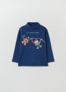 OVS BOY9-36M T-SHIRT L/S 2H 30-36 BLUE 001922118