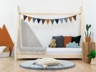 BENLEMI tipii-kujuline lastevoodi NAKANA, 90x180 cm., Light grey, DO-0002/90X180-SVS