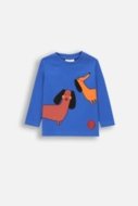 COCCODRILLO t-shirt BETWEEN FRIENDS BOY NEWBORN, cobalt, ZC4143102BBN-032-086, 86 cm