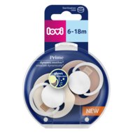 LOVI silikoonist lutt Prime, Ivory Glow/Blush Glow, 6-18m, 2 tk., 34/437
