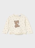 MAYORAL pikkade varrukatega t-särk, macchiato, 2.077-83, 4 cm