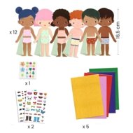 DJECO vildist kollaaži loovuskomplekt Characters to Dress Up, DJ00086