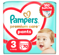 PAMPERS püksmähkmed Premium Care, 3 suurus 6-10kg, 70 tk., 80895105