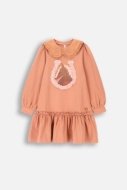 COCCODRILLO dress RODEO GIRL KIDS, powder pink, ZC4129102RGK-033-122, 122 cm