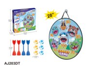 AO JIE märklaua komplekt 4 noole ja 6 palliga, 28", AJ203DT