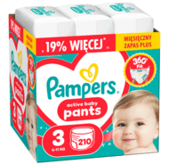 PAMPERS püksmähkmed Pants Monthly, 3 suurus, 6-11kg, 214 vnt., 80894759