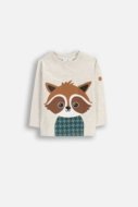 COCCODRILLO t-särk FOREST FRIENDS BOY NEWBORN, hall, ZC5143101FBN-019-080, 80 cm
