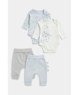 MOTHERCARE pikkade varrukatega bodi 2 tk., püksid 2 tk., FB396