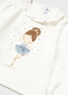 MAYORAL pikkade varrukatega t-särk 4A, natural/blue, 2006-69