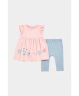 MOTHERCARE lühikeste varrukatega kleit + retuusid, EB500