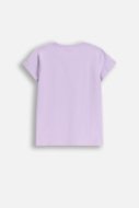 COCCODRILLO t-shirt EVERYDAY GIRL A, purple, ZC5143224VGA-016-134, 134 cm