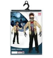 WIDMANN kostüüm Zombie skelet, suurus (128 cm / 5-7 aastat), 98256