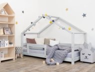 BENLEMI lastevoodi-maja LUCKY, 90x160 cm., Light grey, 7893/90X160-SVS